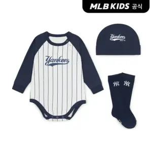 [MLB키즈 공식] 25N 베이비 바디수트 패키지 NY (Navy) 7ABVB015N-50NYS