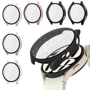갤럭시 시계 6 용 유리 케이스 갤럭시 시계 6 범퍼 커버 용 40mm 44mm 화면 보호기 유리