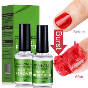 네일도구 손톱정리도구 손톱 네일 케어 용품 15ml/병 네일 젤 리무버 폴리쉬 3분간 빠르고 쉽게 제거 0.5fl