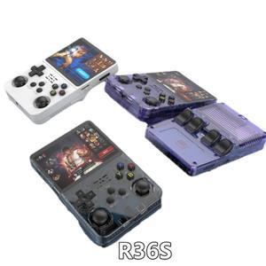 128GB/64GB R36S 레트로 휴대용 비디오 게임 콘솔 리눅스 시스템 3 5인치 IPS 화면 포켓 플레이어 게임보이 선물