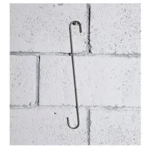 메탈 S자 고리 실버 40cm