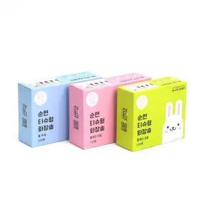 화이트래빗 티슈형 펼쳐쓰는 화장솜 100%순면 국내제조 대용량