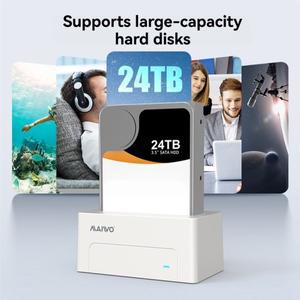 MAIWO HDD 케이스 2.5/3.5인치 SAS 외장 하드 드라이브 인클로저 SSD 디스크 SATA to USB 3.0 도킹 스테이