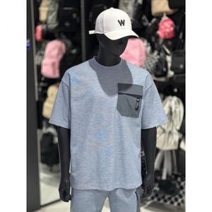 라이프워크 남성 배색포켓 와플 반팔 티셔츠 LW242TS450