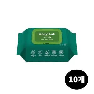 붕어빵 데일리랩 네이처 수 물티슈 캡형 100매 x 10개