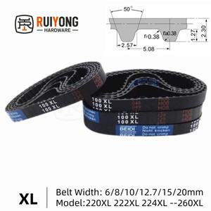 XL 고토크 고무 타이밍 벨트 폭 6/8/10/12.7/15/20mm 모델 번호 220XL 234XL--260XL