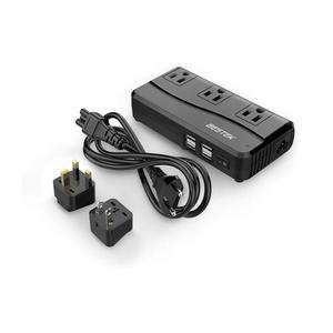 해외여행용 변압기 콘센트 변환 플러그 포함 90V 240V to 100V 병행 수입품 MRJ201GU BK 변압 기능 검정