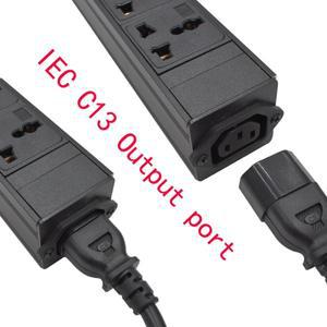 범용 AC 출력 소켓 분배 PDU용 파워 스트립 IEC C13 포트 2-12