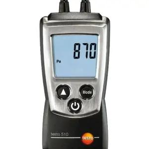 Testo510 차동 휴대용 측정기 디지털 조정 0100 공기 압력 차압 계량기