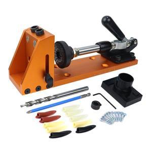 목공 경사 홀 Doweling Jig 포켓 지그 키트 펀처 가구 도구 타입 9.5mm 드릴 비트 가이드