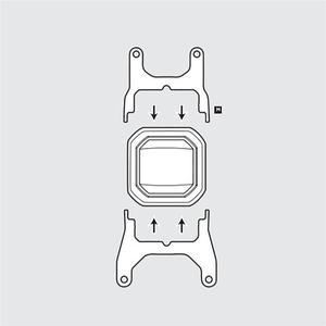 수냉식 버클 장착 브래킷 xt tr4, Corsair 하이드로 시리즈 H60 H100i 용