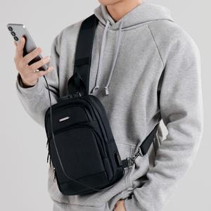 보머 잠금장치 슬링백 메신저백 크로스백 해외여행 도난방지 USB포트