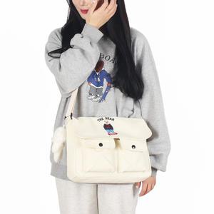 캔버스 크로스백 에코백 메신저백 학생가방 학원보조가방 Y0117 라씨