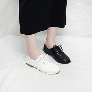 [디아]홀가 심플 스퀘어 플레인 빅사이즈 옥스포드 로퍼 2cm