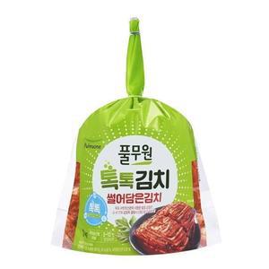 풀무원 집밥 풀무원 톡톡 썰어 담은 김치 (1kg) 김장 친정엄마 김치찜 간편식 라면 찌개 캠핑 자취