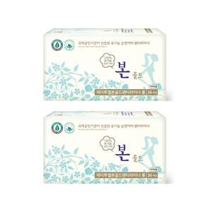 유기농 본골드 생리대 롱 팬티라이너 36P x 2팩