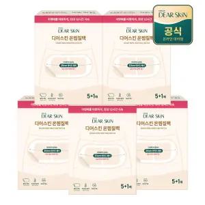 디어스킨 온찜질팩 핫팩 5+1매 x 5팩 생리통 찜질