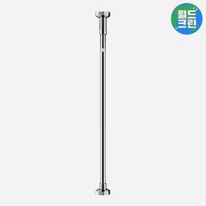 [월드크린] 무타공 27mm 초강력 커튼 거실 행거 압축봉 170-290cm 스텐