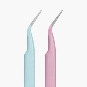 고품질 파스텔 컬러 핀셋 곡선형 핀셋 족집게 프라모델만들기 (WFHO39V)