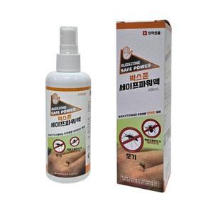 벅스존 세이프파워액 100ml 모기 진드기 기피제