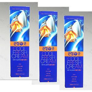 관절앤굿 크림 강렬한쿨링효과 글루코사민 120ml x3개