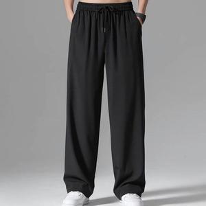 [기타]남성 밴딩 슬랙스 데일리 일자핏 긴바지 통바지 2색