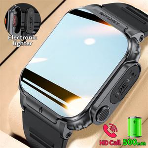 남성손목시계 라이터 스마트 시계 Iighter 점화 담배 조명 야외 편리하고 실용적인 남성용 Smartwatch Blue