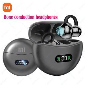 공기전도이어폰 Xiaomi M79 골전도 이어폰 블루투스 54 이어 버드 클립형 방수 스포츠 디지털 디스플레이