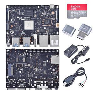 iCEeasy VisionFive2 RISC-V 싱글 보드 컴퓨터 스타터 키트, 통합 3D GPU가 탑재된 StarFive JH7110 프로세서, 4GB 메모리, WiFi 모듈 없음, 13억 신버전