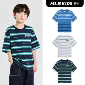 [MLB키즈 공식] 25SS 바시티 스트라이프 티셔츠 (3color) 7ATSV0753