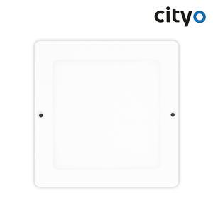 씨티오 LED 바로 사각 직부등 6인치 16W 주광색 150mm