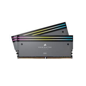 커세어 도미네이터 티타늄 RGB DDR5 64GB(2x32GB) 6000MHz CL30 AMD 엑스포 인텔 XMP iCUE 호환 컴퓨터 메모리 - 회색(CMP64GX5M2B6000Z30)