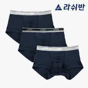 [라쉬반 스탠다드] 남자팬티 시그니처 믹스네이비 3종