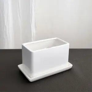 가로긴 직사각 도자기화분 30x14x16cm 가든클래스