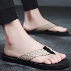 남자 슬리퍼 캐주얼 조리 여름 모던한 2컬러 플랫
