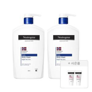 뉴트로지나 데일리 바디 워시, 950ml, 2개 + 증정(시카 리페어 에멀젼, 15ml, 2개)