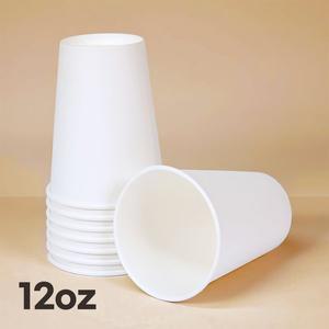[원포장]12온스 흰색 무지 커피컵 종이컵(360ml) 100개