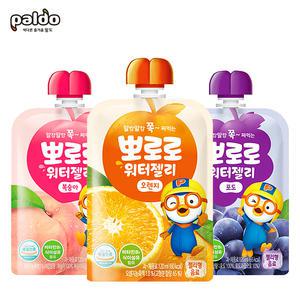 팔도 뽀로로 워터젤리 120ml 오렌지/포도/복숭아/유아음료