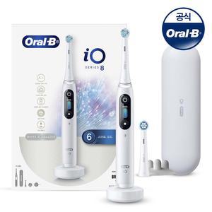 [Oral-B]오랄비 전동칫솔 iO8 화이트 알라바스터+상세페이지 내 쿠.폰.