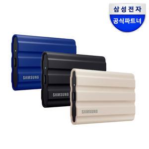 삼성전자 삼성 포터블 외장 SSD T7 Shield 실드 2TB 블랙/블루/베이지 MU-PE2T0+파우치