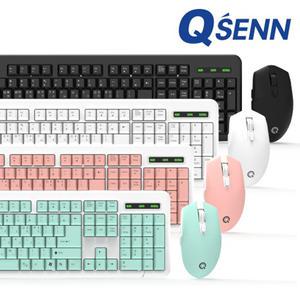 QSENN MK210 무선 키보드 마우스 세트 키스킨 포함/영샵