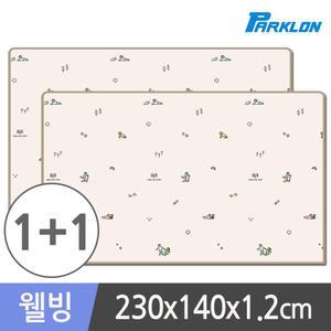 1+1 놀이방매트 230x140x1.2 층간소음 거실매트
