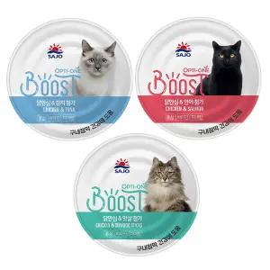 사조 옵티원 부스터 캣 캔 160g x24개 고양이캔