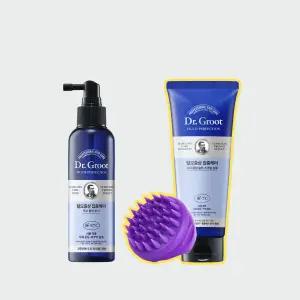 닥터그루트 집중케어 멀티퍼펙션 두피 쿨링 토닉 150ml + 스크럽200ml + 두피브러쉬