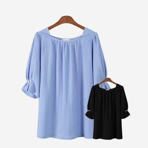 에스티아 5115 체리 진주 블라우스 빅사이즈