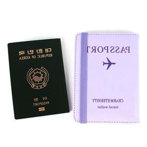 여권케이스 연보라 파스텔 트레블월렛 가죽