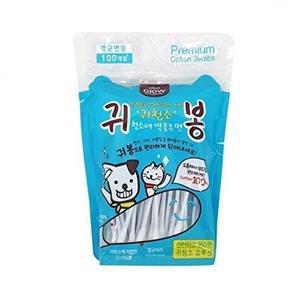 [셀러허브 패션][JH2M8368_52CM]반려견용면봉 글로우 귀청소 귀봉 1팩 100p