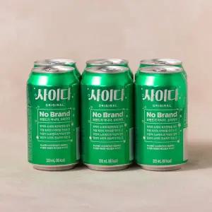 노브랜드 캔사이다 355ml*6