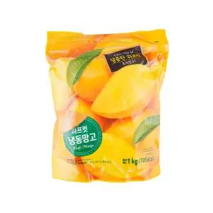 베트남산 냉동 하프컷 망고 1kg 봉