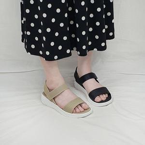 [디아]로빌 가벼운 젤리 찍찍이 스트랩 키높이 통굽 샌들 5cm